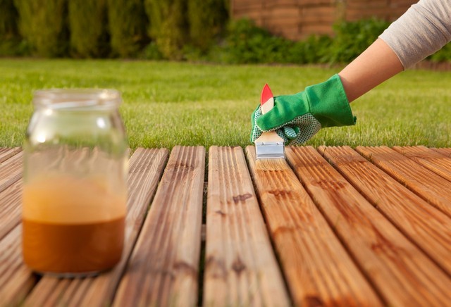 Garden Decking Downside, Cobham, Stoke d'Abernon, KT11